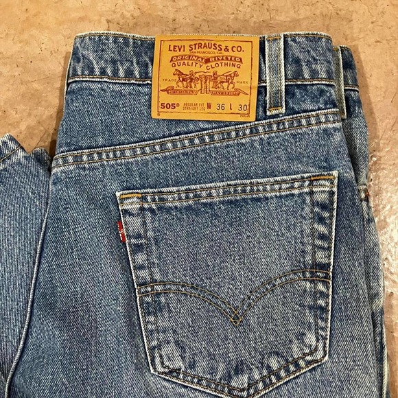 Vintage 90s Levi’s‎ Medium Wash 505 Denim Jeans - Picture 2 of 7